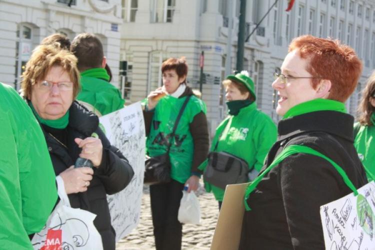 Fotoreportage van de actie van 2 april